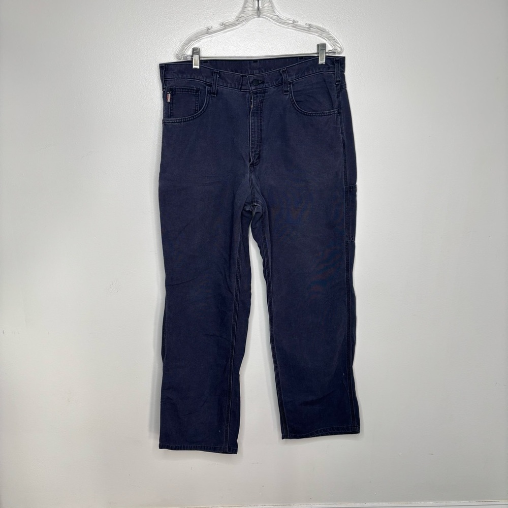 Carhartt Pants 36 x 36 Flame Resistant FR Canvas Pant Blue